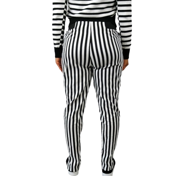 By Junkfood Black & White Strip Pants - Picture 7 of 11